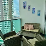Apartamento en bocagrande con balcon y vista al mar